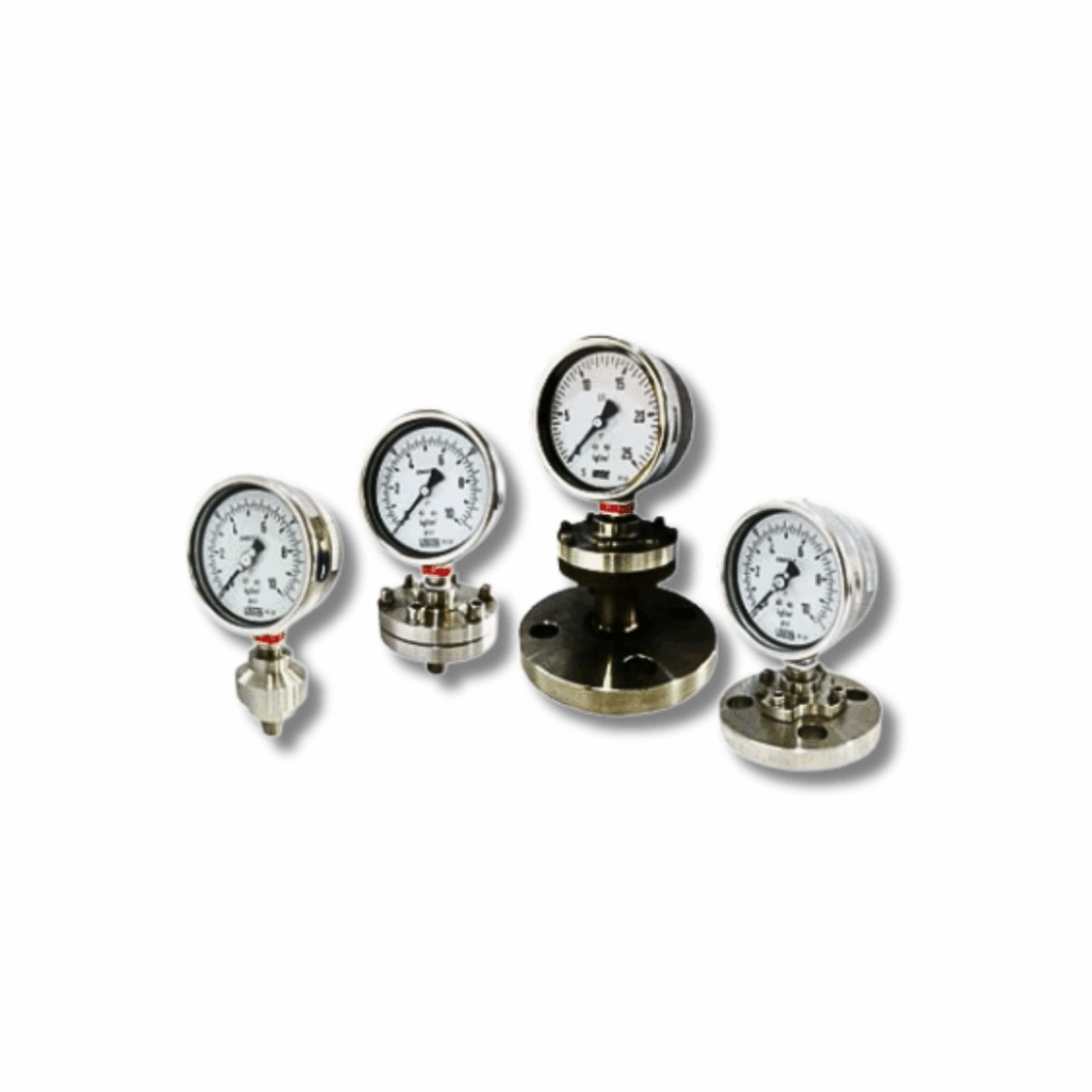UNIJIN Pressure Gauge with Diaphragm Seal | เกจวัดแรงดันพร้อมไดอะแฟรมซีล สำหรับงานอุตสาหกรรม
