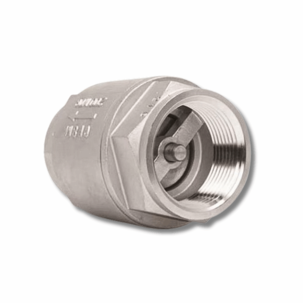 Check Valve สแตนเลส วาล์วกันกลับเกลียวใน คุณภาพสูง ป้องกันน้ำย้อนกลับ