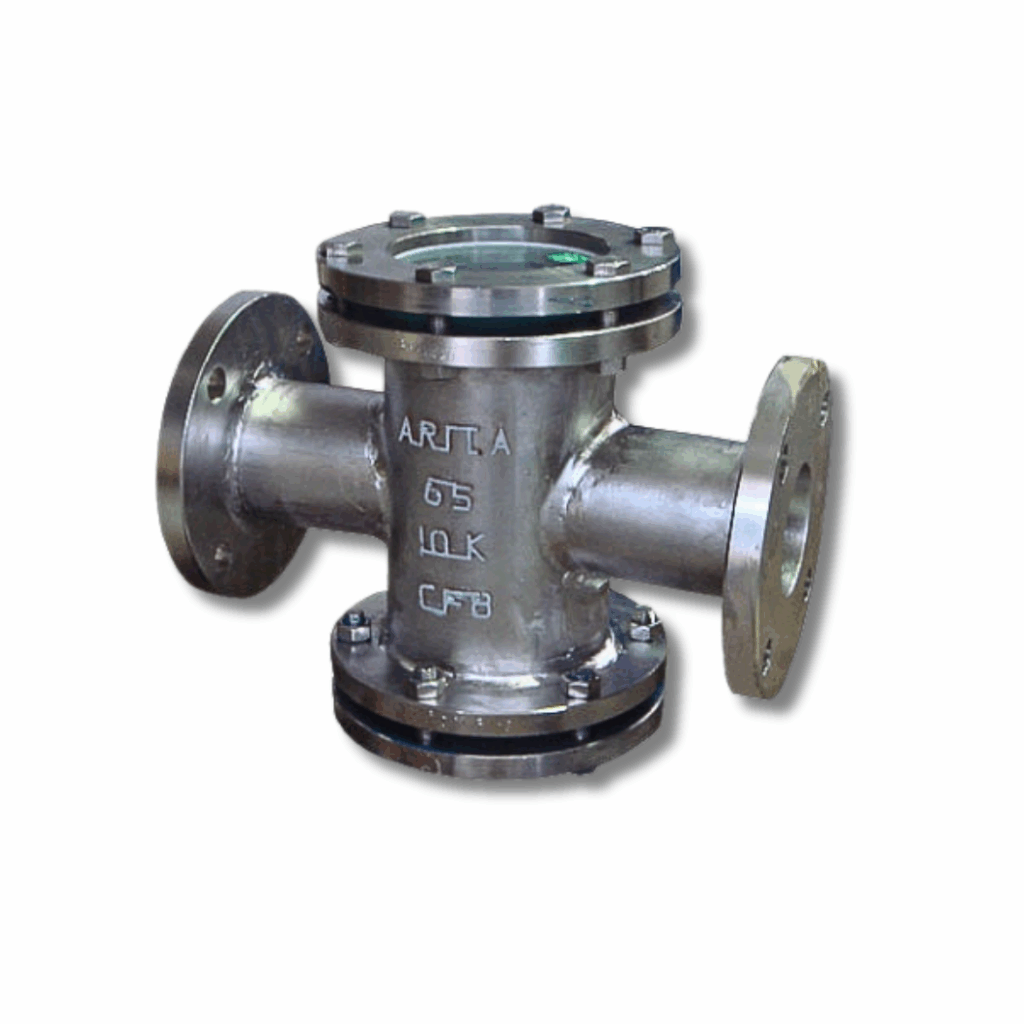 Flanged Sight Glass Valve Arita สแตนเลส 316 หน้าแปลน | สำหรับตรวจสอบการไหลในไลน์อุตสาหกรรม