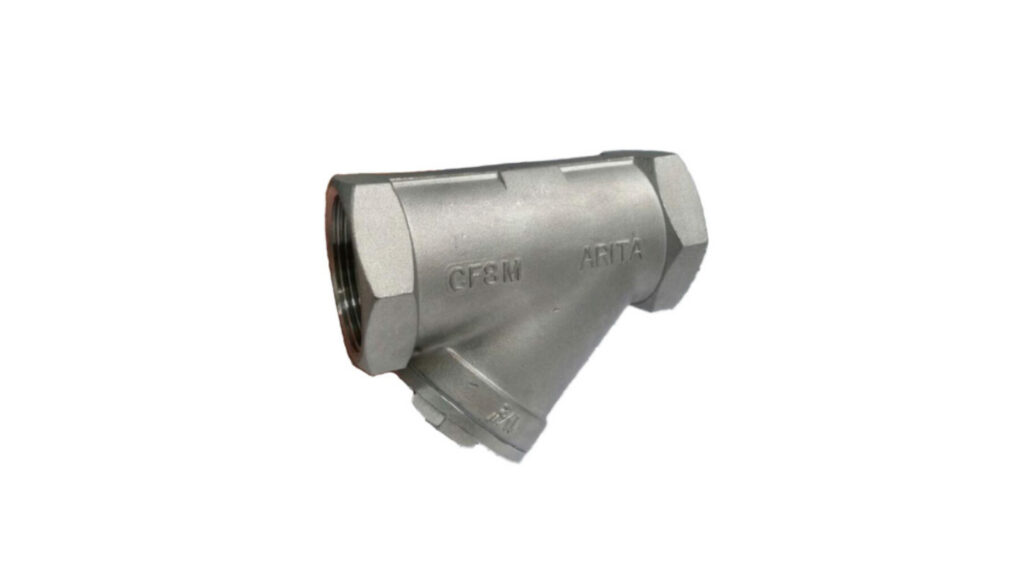 Stainless Steel Y-Type Strainer PN40 – ข้อต่อเกลียว BSPT ทนแรงดันสูง