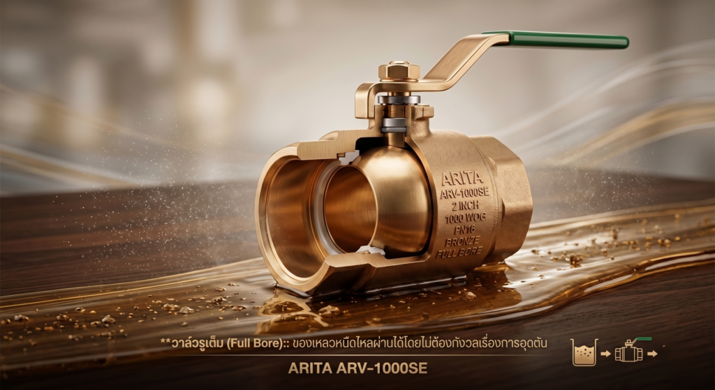 วาล์วบอลแบบรูเต็ม ARITA รุ่น ARV-1000SE (Full Flow Design PN16)