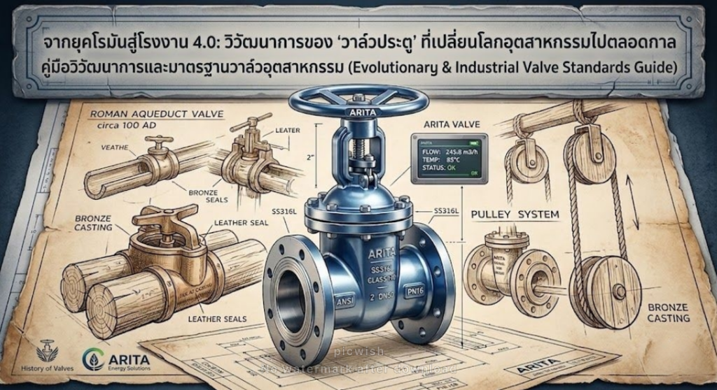 จากยุคโรมันสู่โรงงาน 4.0: วิวัฒนาการของ ‘วาล์วประตู’ ที่เปลี่ยนโลกอุตสาหกรรมไปตลอดกาล