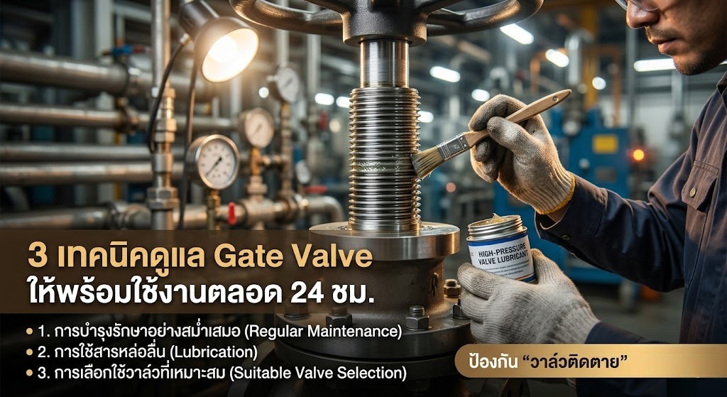 วาล์วไม่ได้ใช้งานนานๆ ทำไมถึงเปิดไม่ได้? 3 เทคนิคดูแล Gate Valve ให้พร้อมใช้งานตลอด 24 ชม. แม้ในยามฉุกเฉิน