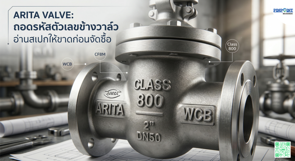 ถอดรหัสตัวเลขข้างวาล์ว: WCB, CF8M, Class 800 คืออะไร? อ่านสเปก ARITA ให้ขาดก่อนอนุมัติจัดซื้อ